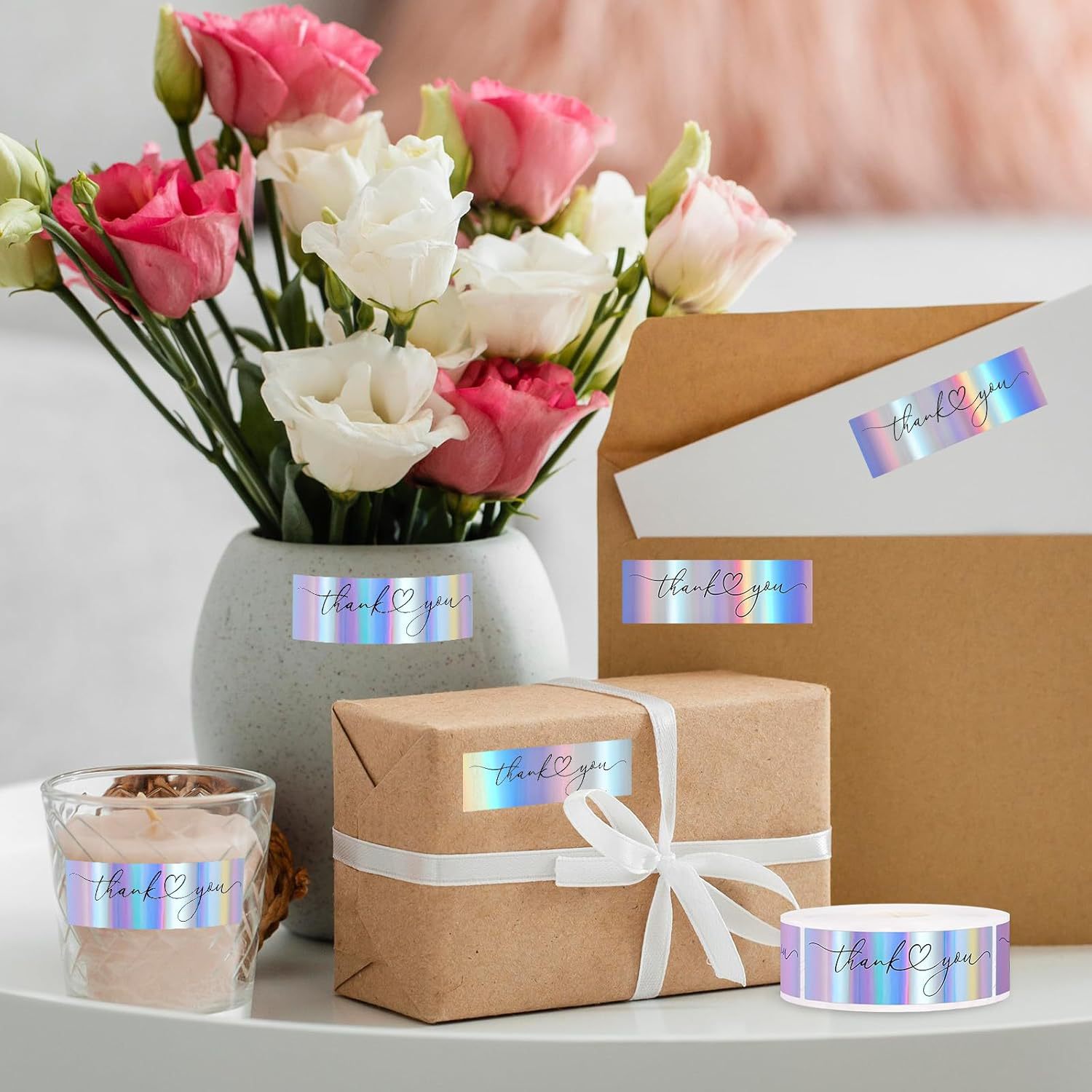 JCAC 120 adet/rulo 3 inç Altın - Sticker Label Roll incelemesi ve fiyatı
