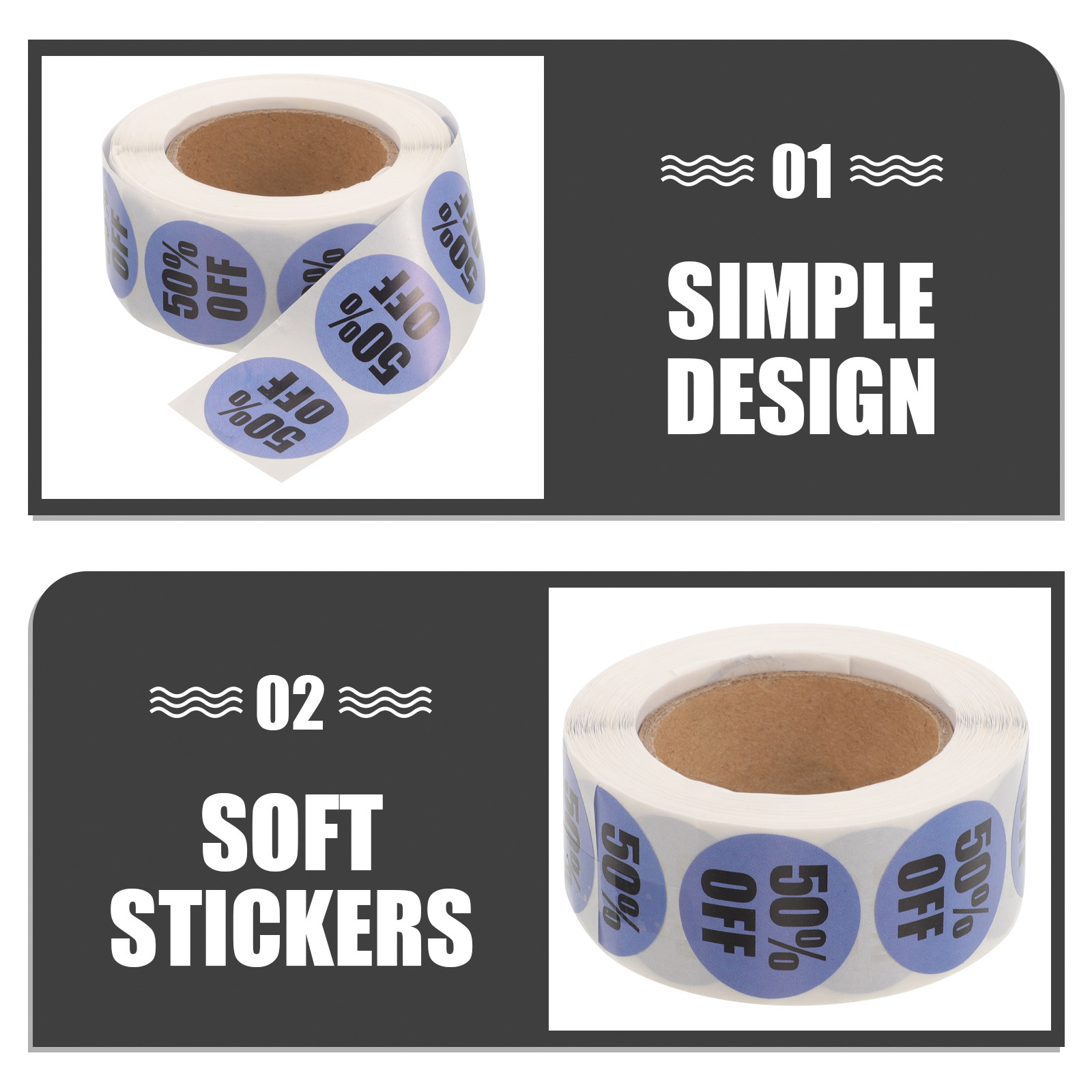 1 Rulo Parlak Renkli Yuvarlak  - Sticker Label Roll incelemesi ve fiyatı